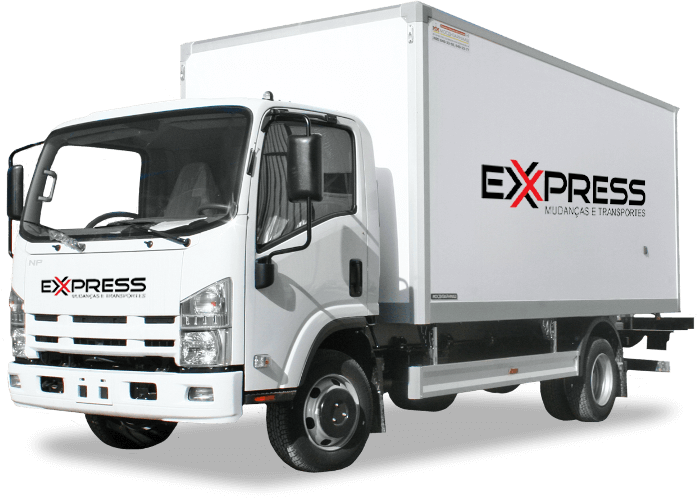 Mudanças Express - Caminhão Branco para Serviços de Mudanças, Carretos e Pequenos Transportes 2